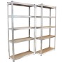 TRUTZHOLM Regalsystem 3 Teilig 1x Eckregal 180x75x75x30x30 cm Und 2x Lagerregal 180x90x30 cm 2625 kg_6