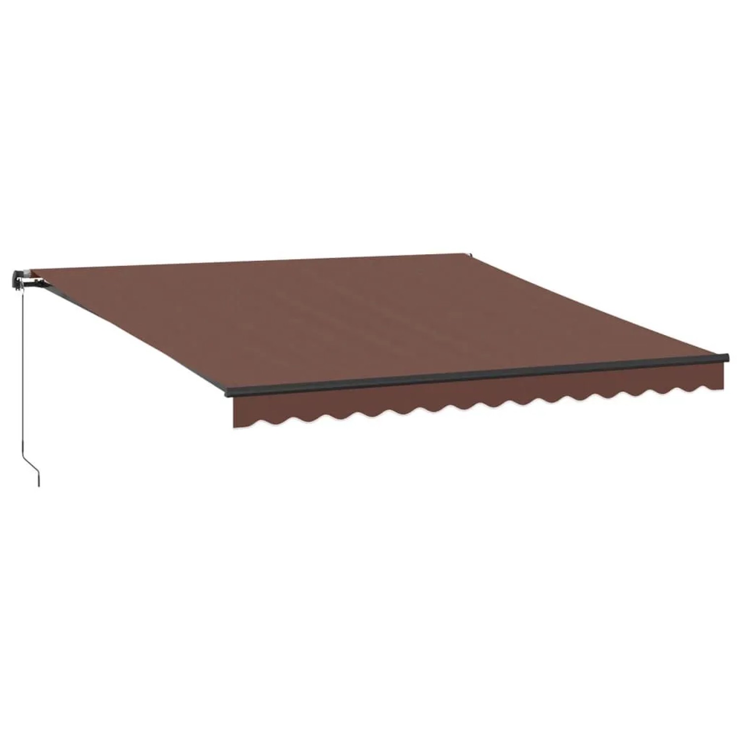 vidaXL Markise Manuell Braun 400x350 cm 3215403