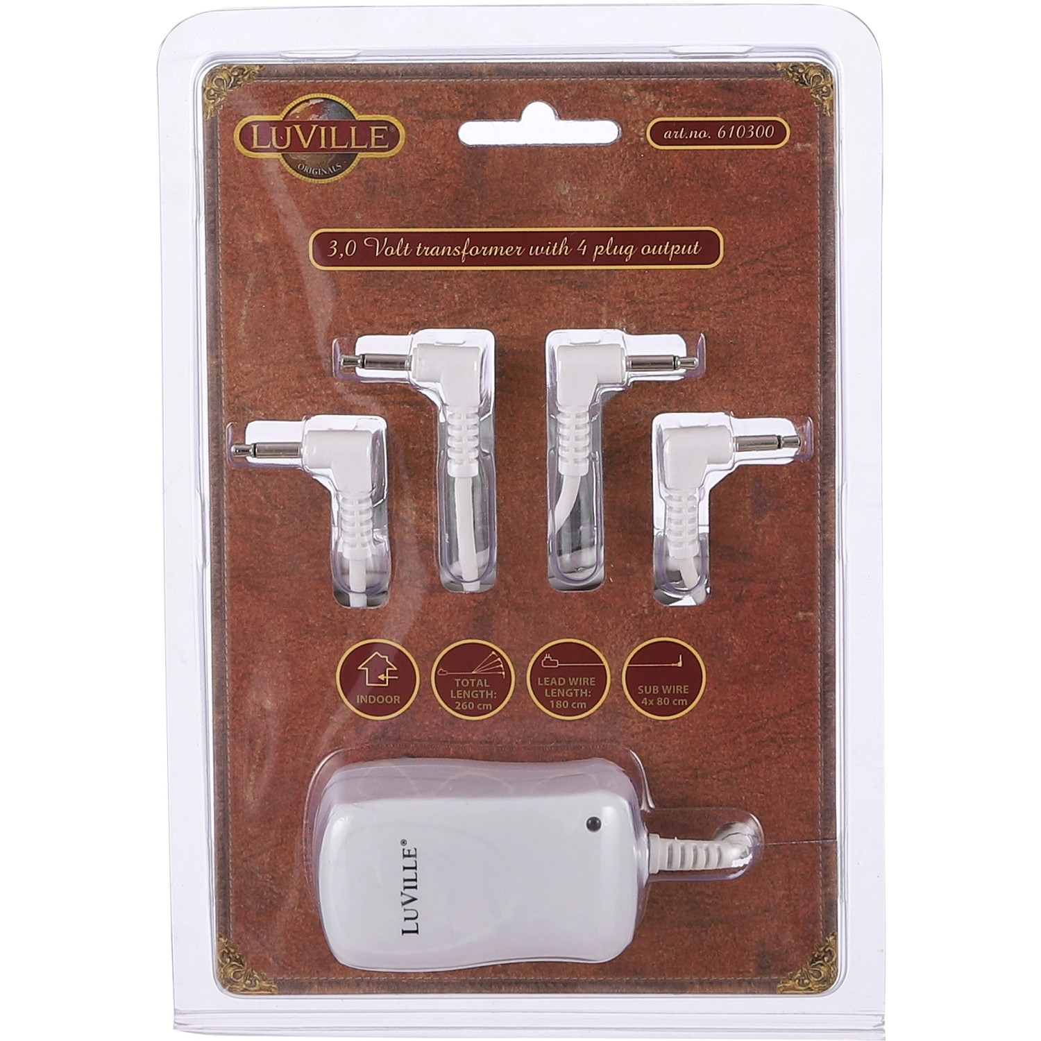 Adapter 3 Volt mit 4 Ausgängen L7 x B4 x H5 cm günstig online kaufen