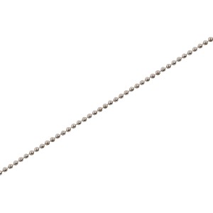 Verzinkte Knotenkette, Ø 1,8 mm, als Meterware. Zierkette für Haus und Garten.