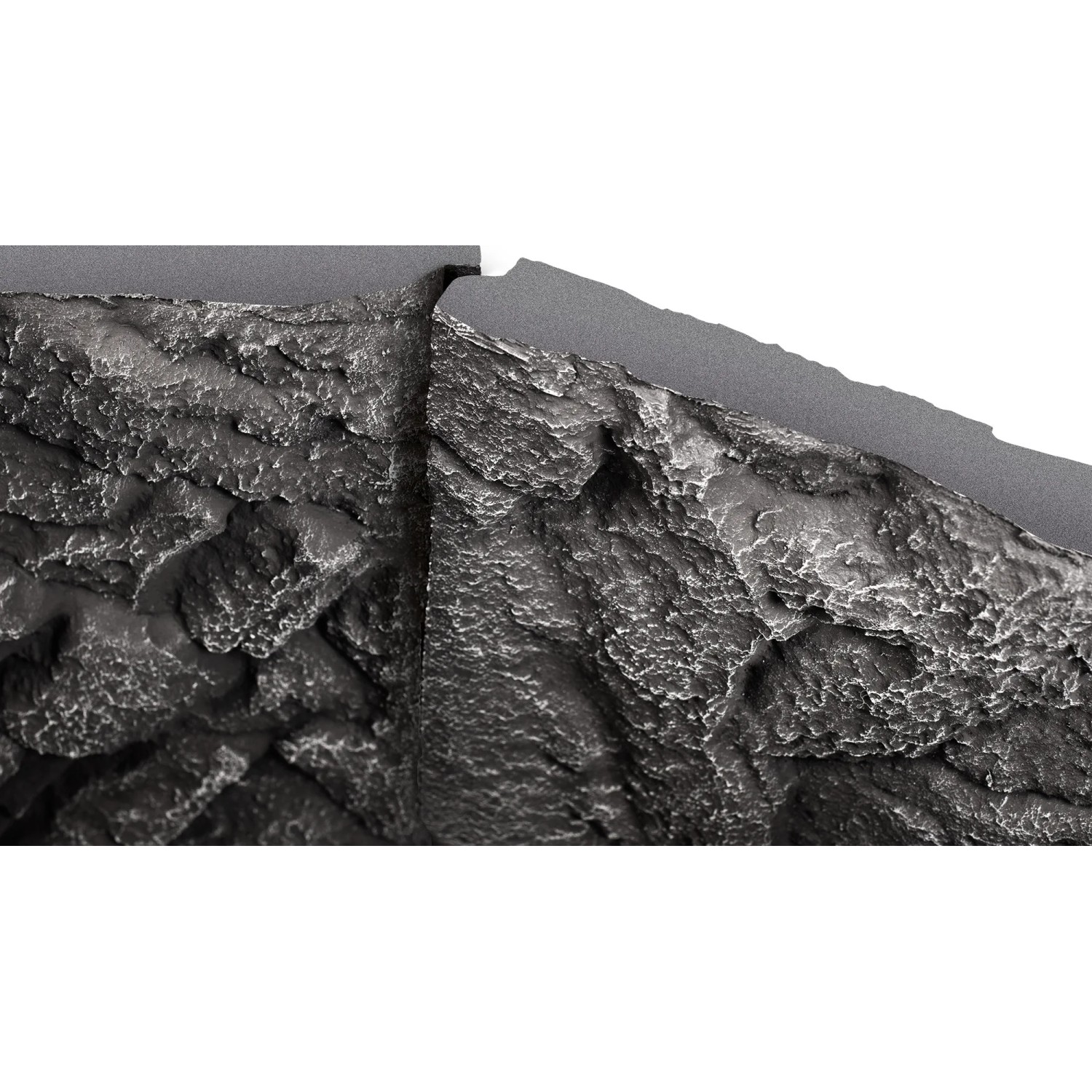 Juwel Aquarium-Rückwand Stone Granite Schwarz, 60x55cm, Felsstruktur für Aquarien.