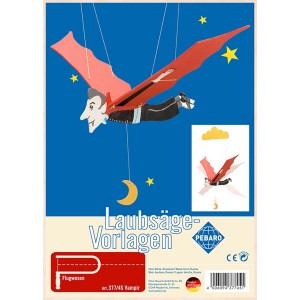 Pebaro Laubsägevorlage Vampir: Sperrholz-Bastelset zum Aussägen, Anmalen und Zusammenbauen.