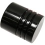 Gardinia Endstück Chicago Zylinder, Ø 20 mm, schwarz, 2er-Pack für Stilgarnituren.