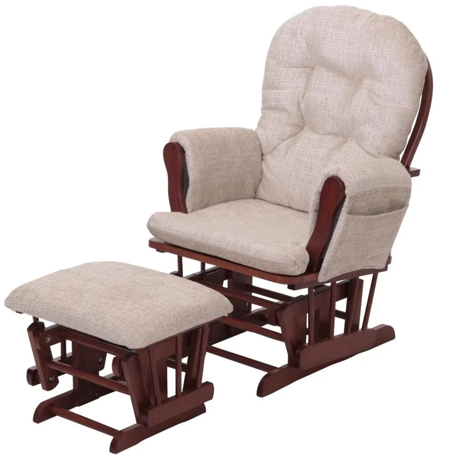 MCW Relaxsessel C76 Creme Gestell Dunkel