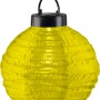 Gelbe LED-Solarleuchte Lampion aus Kunststoff, H: 32 cm, für Garten & Balkon.