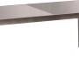 Rechteckiger, ausziehbarer Gartentisch von Merxx in Grafit, 220x90 cm, mit Aluminiumrahmen und Glasplatte.