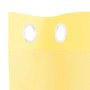 Gelbe Voile-Fenstervorhänge mit Ösen, 2 Stück, leicht transparent.