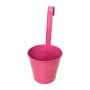 Pinker, konischer Zink Hängetopf für Balkon oder Terrasse, D11cm.