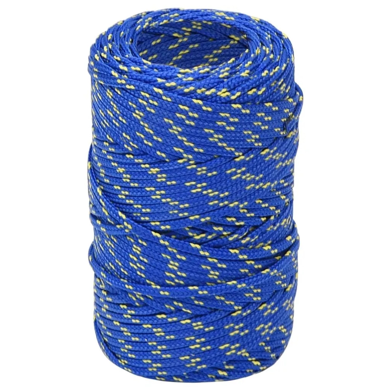 vidaXL Bootsseil Blau 2 mm 100 m Polypropylen 152425