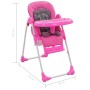 vidaXL Baby-Hochstuhl Rosa und Grau 10186_12