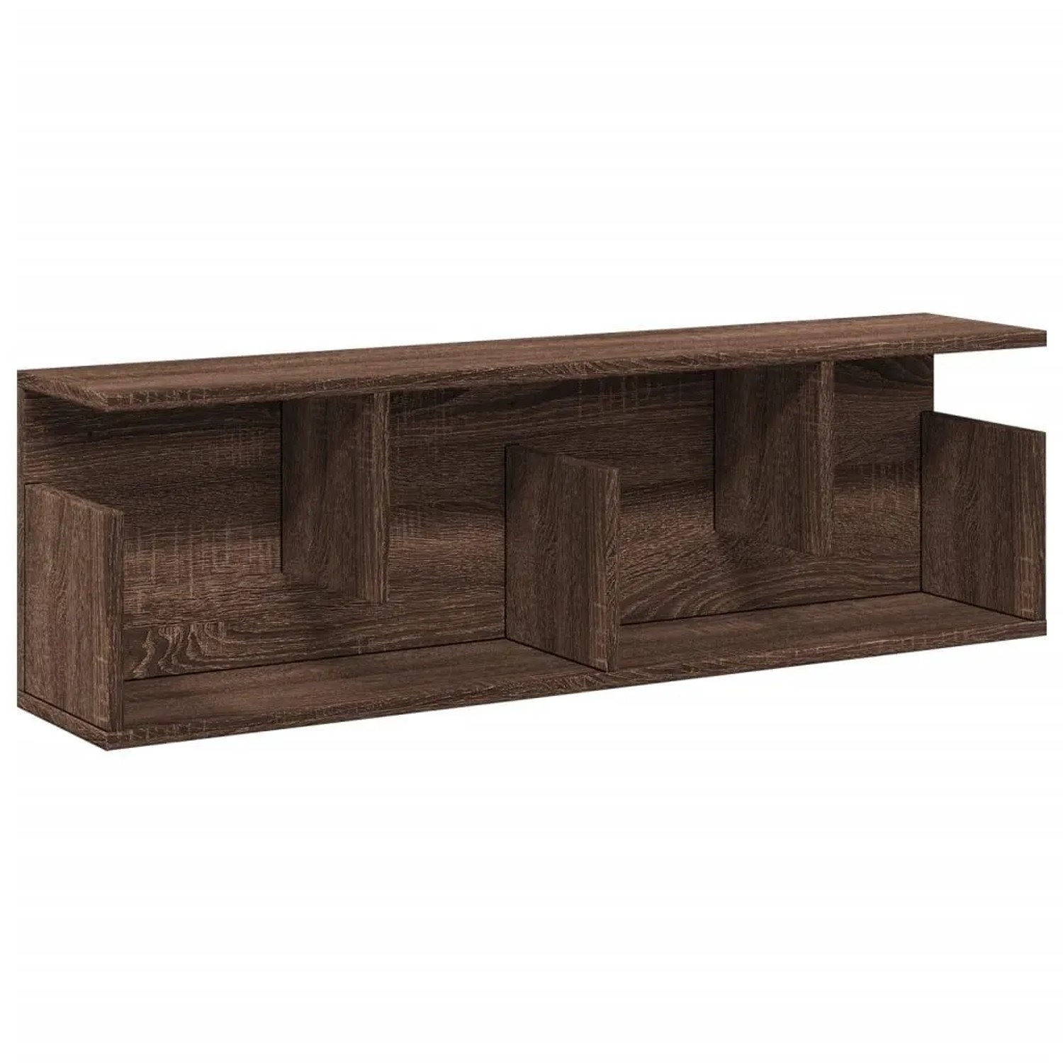 vidaXL Wandschrank 100x20x30 cm Braun Eichen-Optik Holzwerkstoff 854847