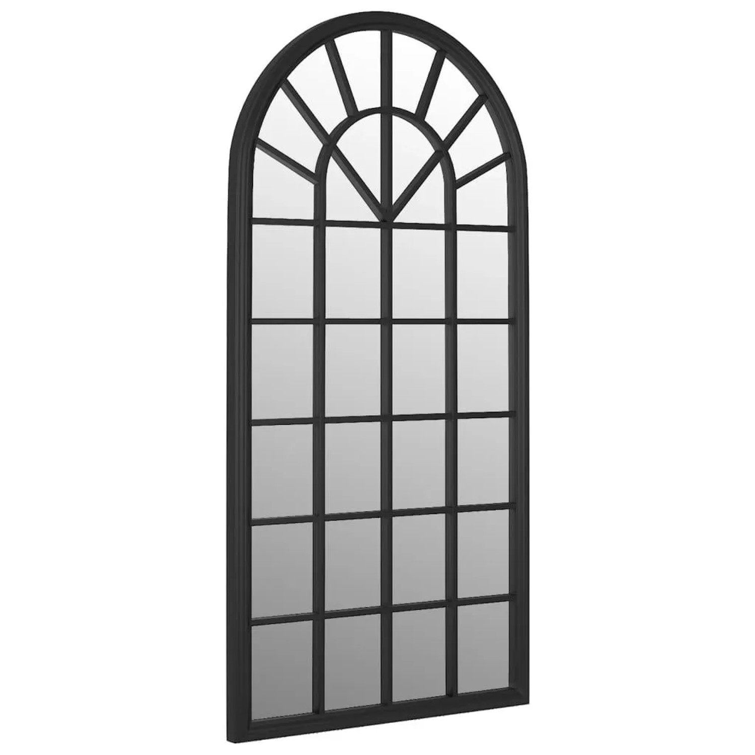 vidaXL Gartenspiegel Schwarz 90x45 cm Eisen 318348