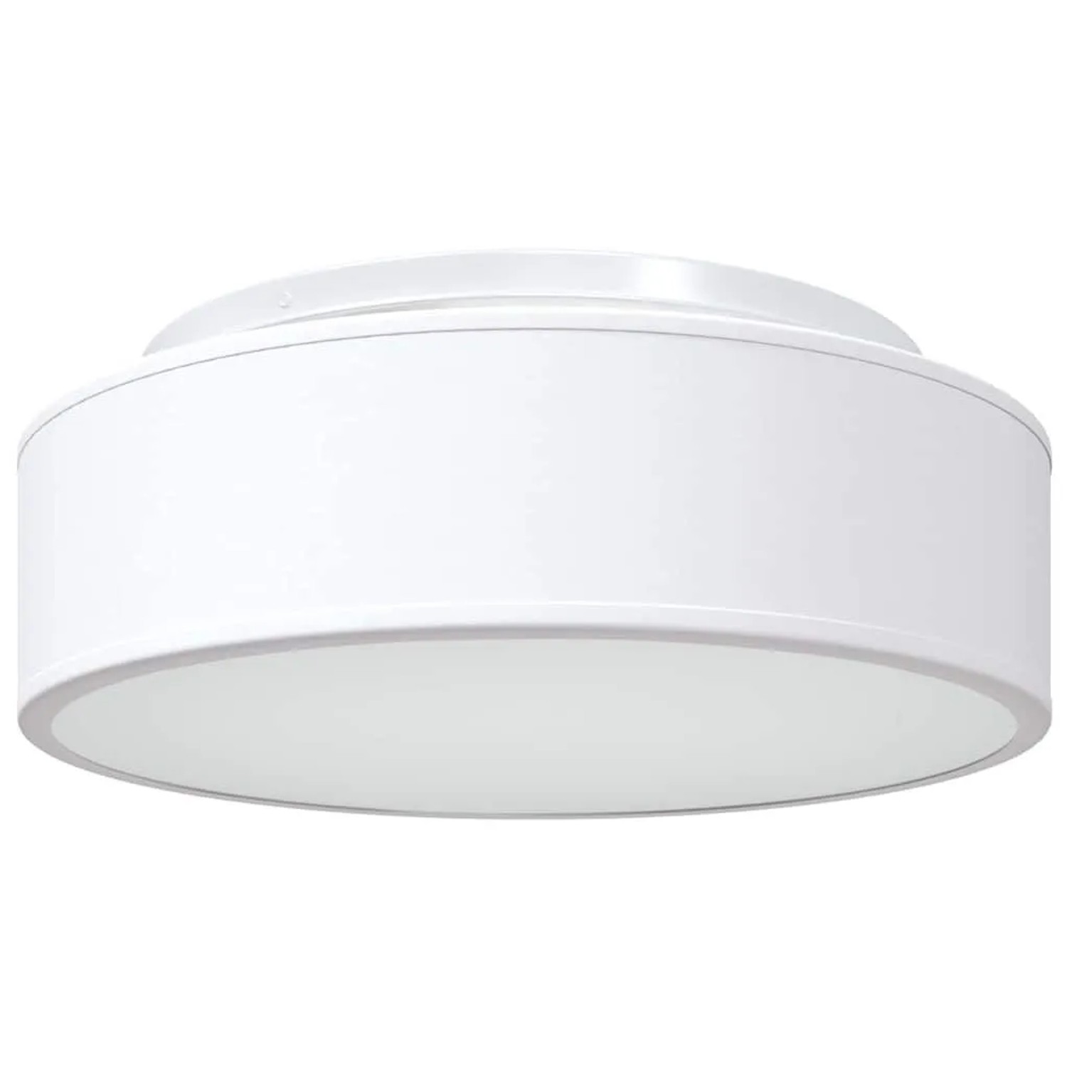 vidaXL Deckenlampe mit Strahlern Weiß 38 x 38 x 13,5 cm Stoff 42001207
