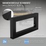 ML-Design Wandkonsole 2er Set, 350x150mm, schwarz, Stahl. Badaccessoire für Waschtisch.