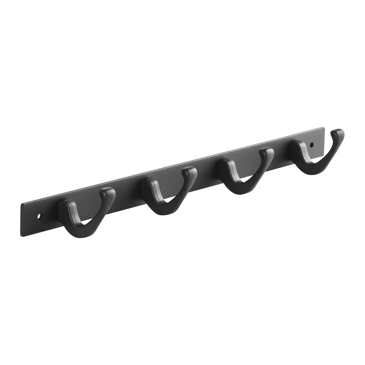 SOTECH Blackline FORTE Hakenleiste 345 mm mit 4 Haken Schwarz Pulverbeschichtet