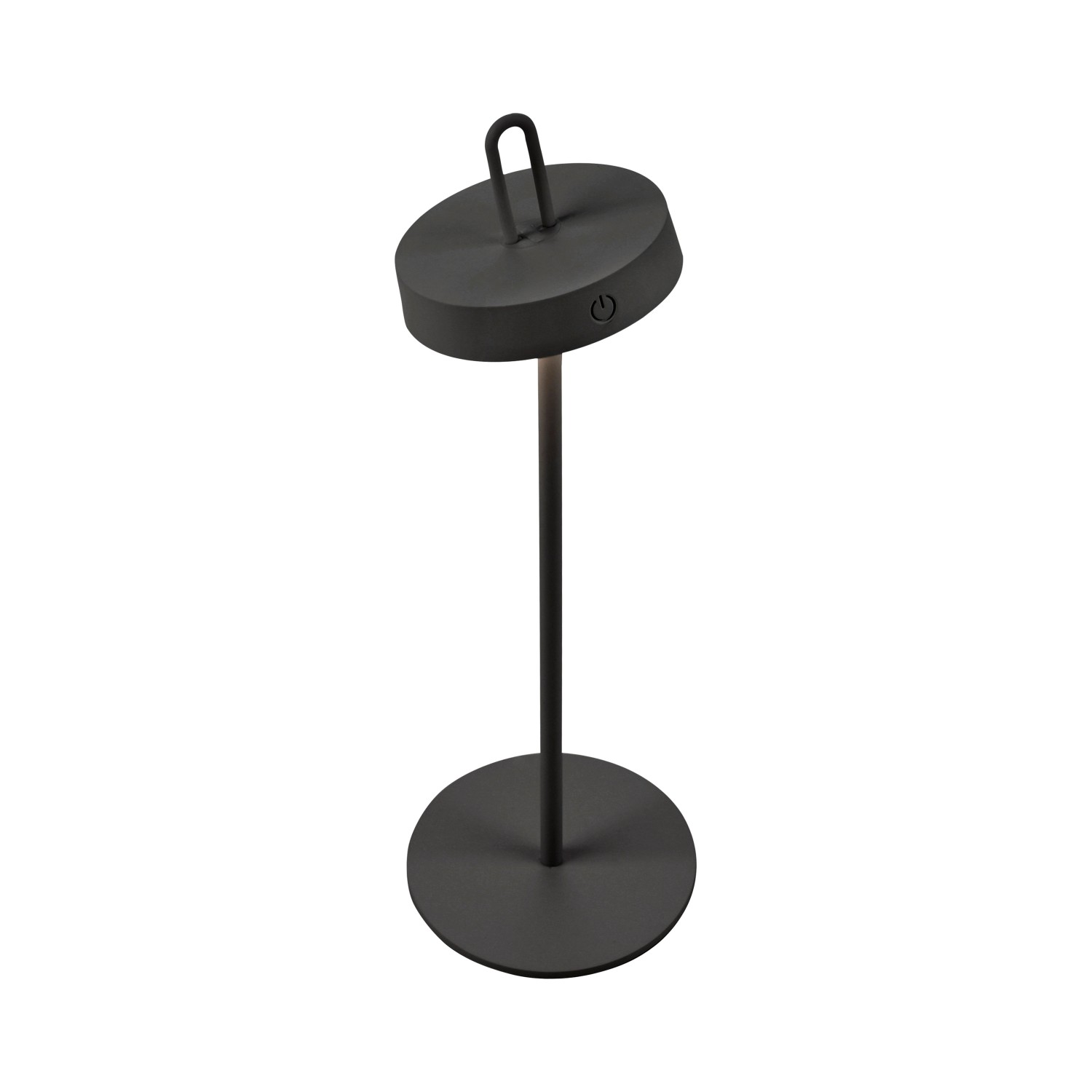 Schwarze LED-Akku-Tischleuchte Amag von Just Light, 47,2 cm hoch, für Innen & Außen.