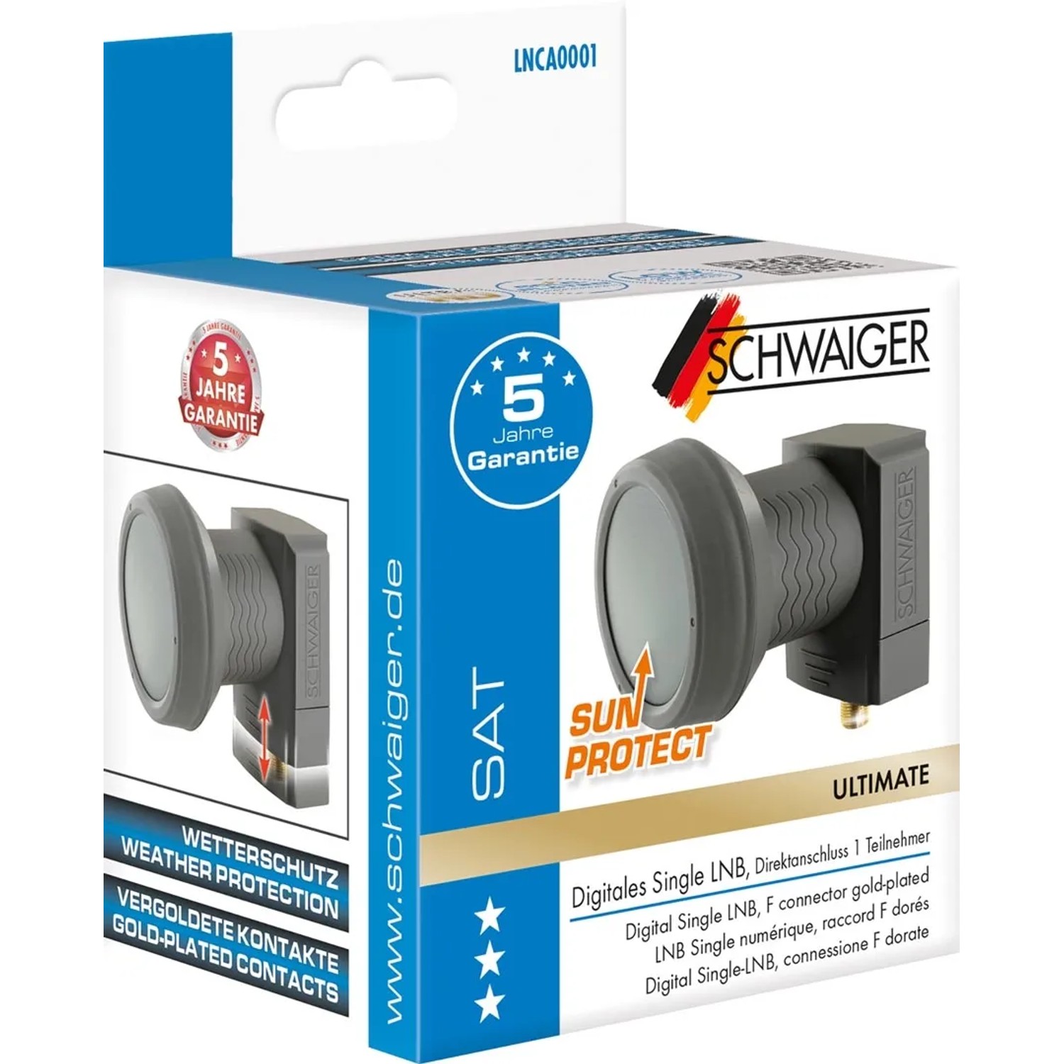 Zehnder Twin LNB BX3002 Sun Protect, 2 Uscite, Frequenza KU, Con Cappuccio UV E Filtro LTE - Foto 2
