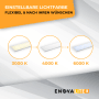ENOVALITE LED-Panel: Farbtemperatur von 3000K bis 6000K einstellbar.