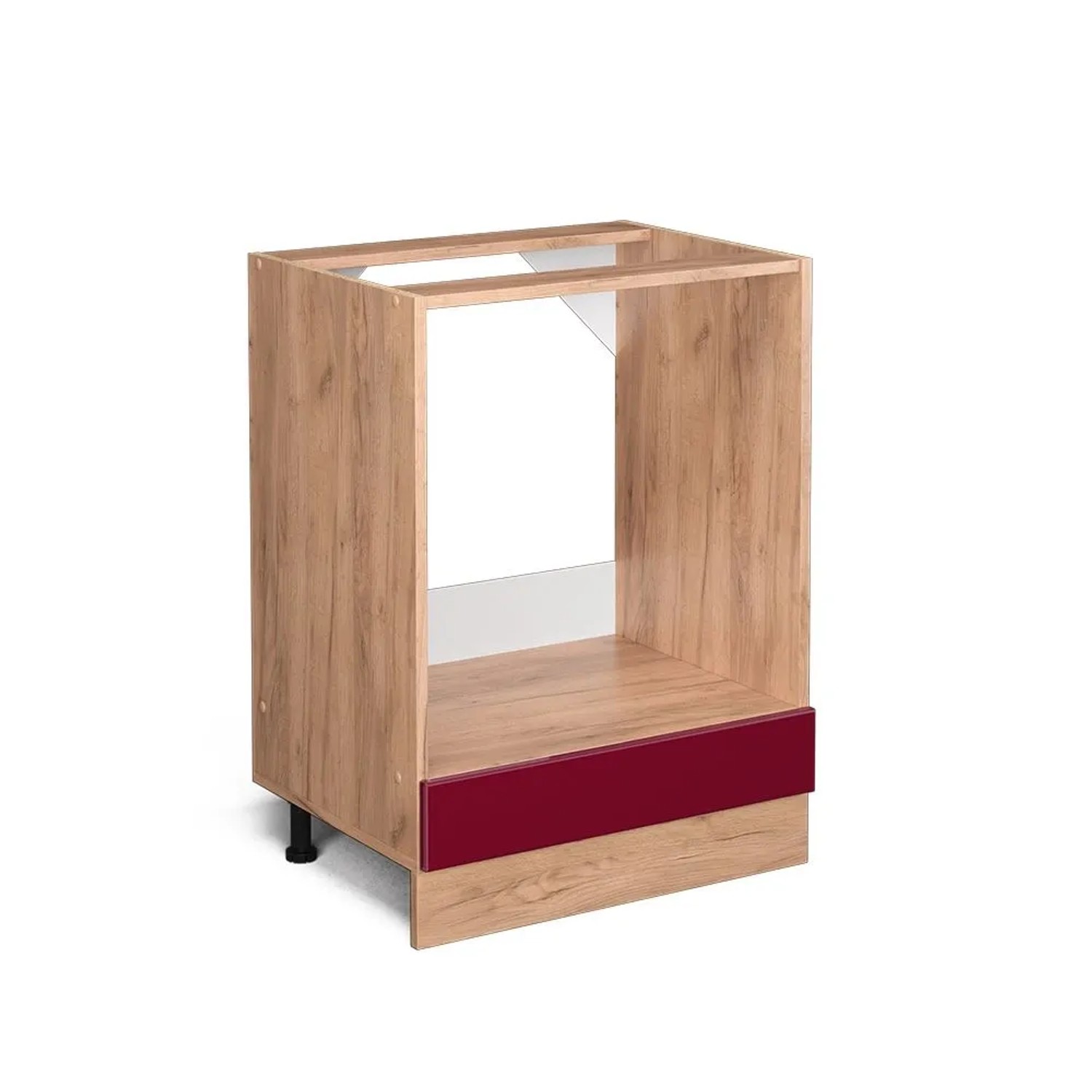 Vicco Herdumbauschrank R-Line Rot Hochglanz 60 x 82 ohne Arbeitsplatte Opt3