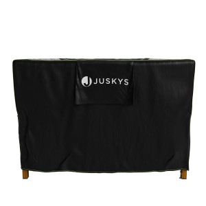 Juskys Abdeckung CoverSafe Pro, 180x120x75 cm, für Gartenmöbel. Schwarze Schutzhülle mit Logo.