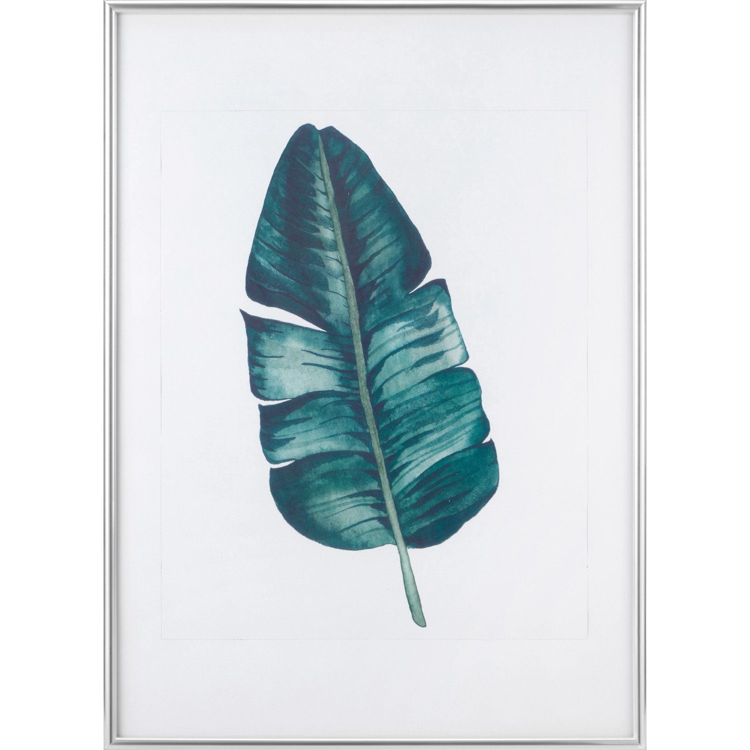 Kunststoffrahmen Silberfarben 62 cm x 93 cm