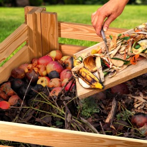 Dobar Holzkomposter Semi 76 x 76 x 73 cm Naturfarbig FSC®
