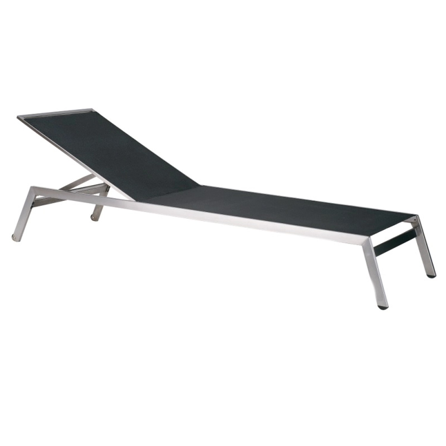 Papatya Liegestuhl Zen Anthrazitgrau 22 Webstoff Stahl günstig online kaufen