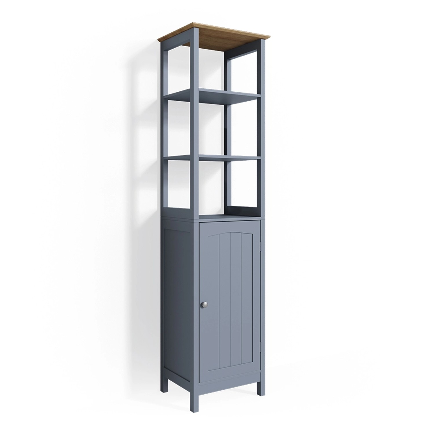 Vicco Badschrank Bianco Grau 40 x 160 cm