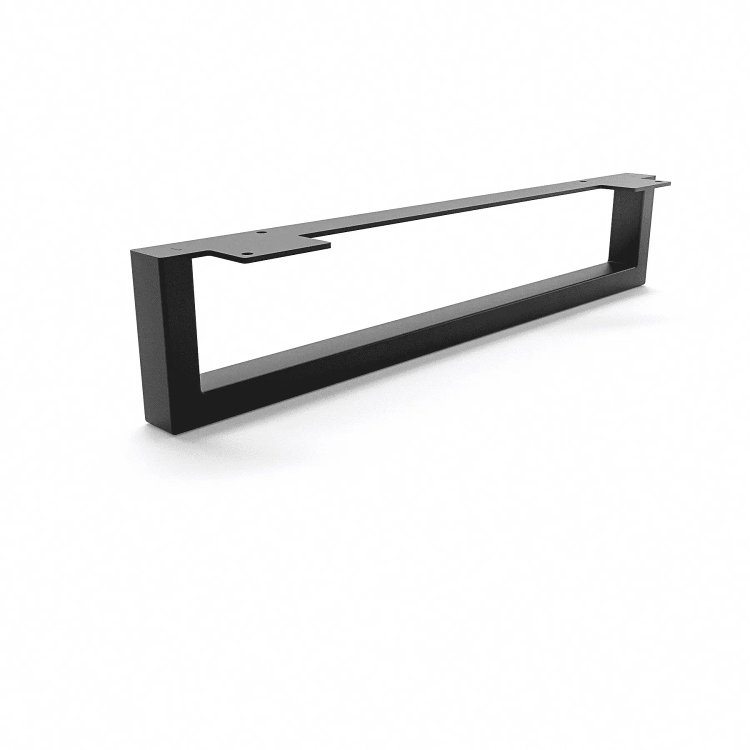 HEVVA Möbelbein GRAZ 10 cm Hoch 45 cm Tief 1 Stück Schwarz