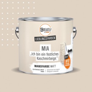 CREATE! by OBI Wandfarbe Lieblingsfarbe Mia Kaschmirbeige Matt 2,5 l