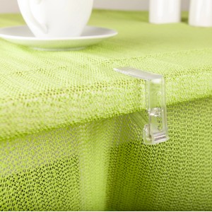 Venilia Tischtuchklammer, transparent, 4er-Set zur Fixierung von Tischdecken.