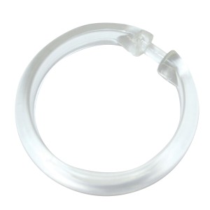 Gardinia Gardinenring, transparent, für Vitrage- & Caféhausstangen, 10er-Pack.