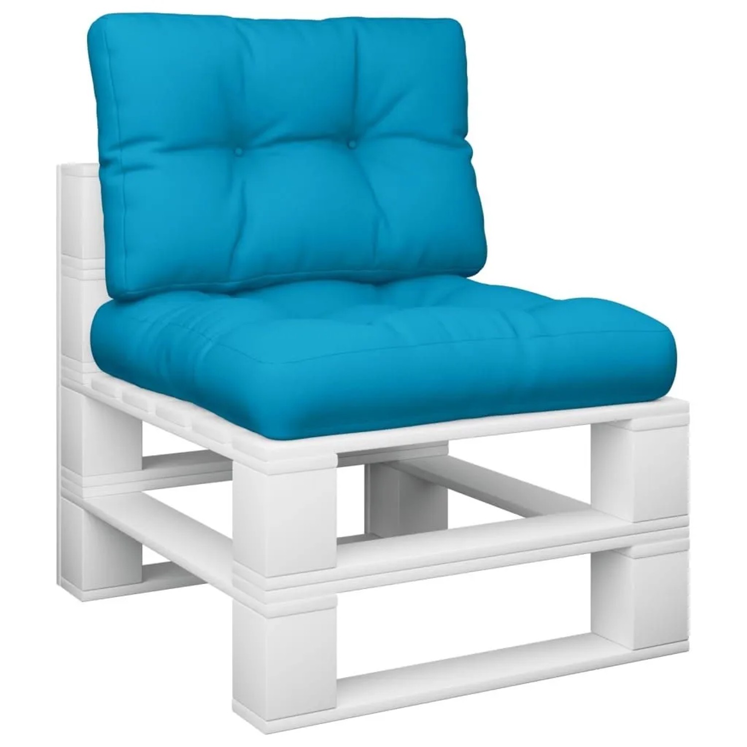 vidaXL Palettenpolster 2 Stk Blau Stoff 360671 kaufen bei OBI