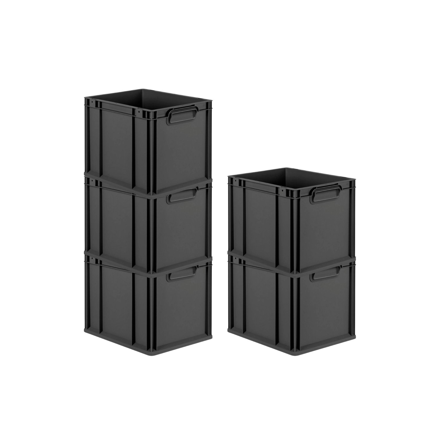 PROREGAL SparSet 5x Eurobox Nextgen Grip HxBxT 32x30x40cm 30 Liter Griffe G günstig online kaufen