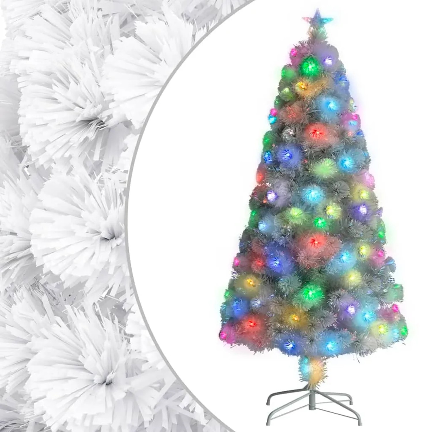 kunst tannenbaum Deko Kunsttanne Baumstamm Fuß Kunstschnee Glitzer Weihnachtsdeko 27cm WC-Sitz mit Absenkautomatik aus