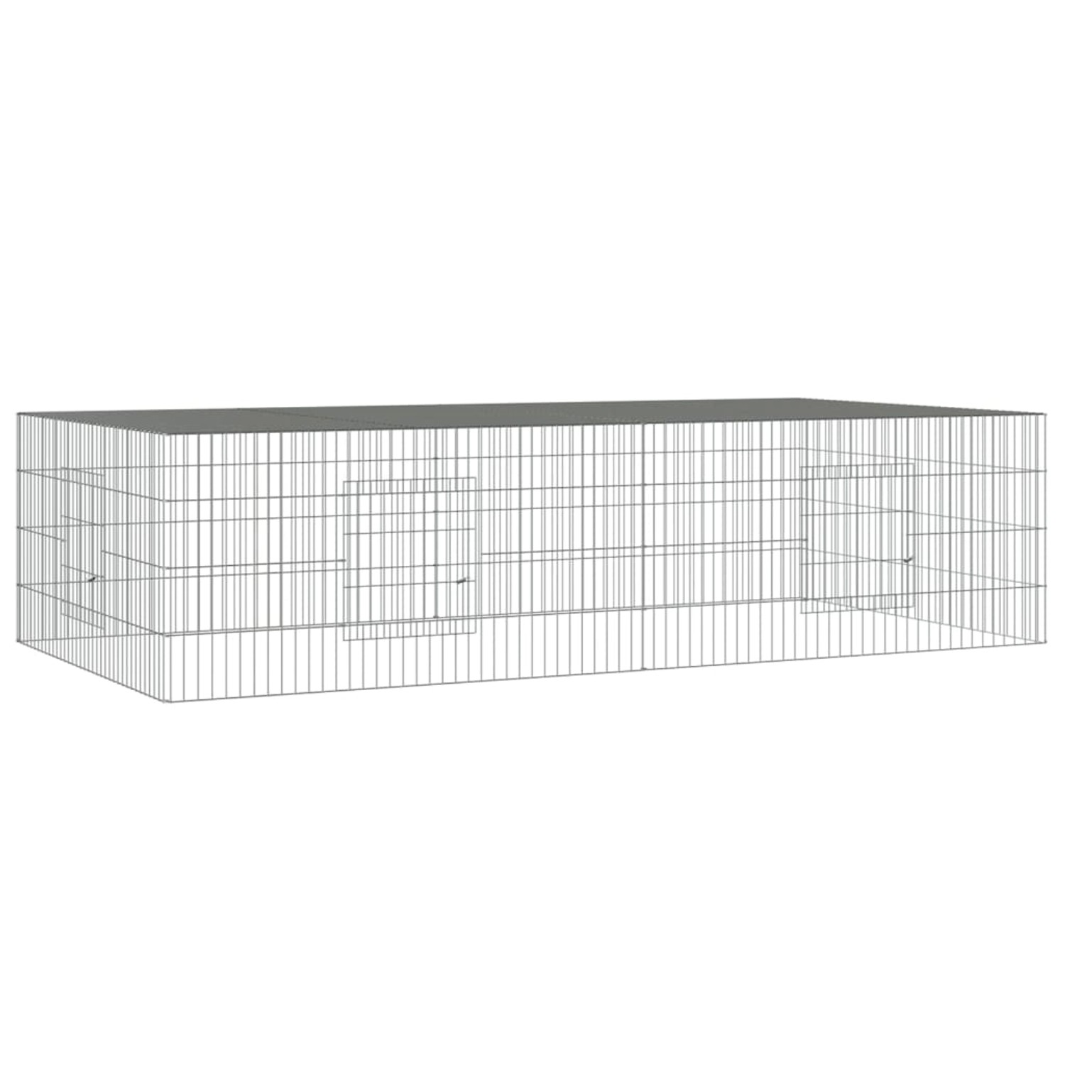 vidaXL Kleintierstall, Kaninchenkäfig 2 Paneele 220x110x55 günstig online kaufen