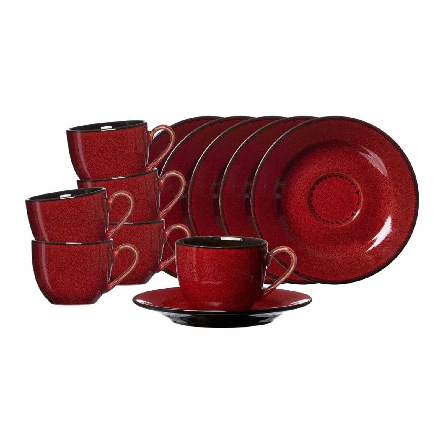Ritzenhoff & Breker Gambia Espressotasse mit Untertasse 90 ml 6er Set