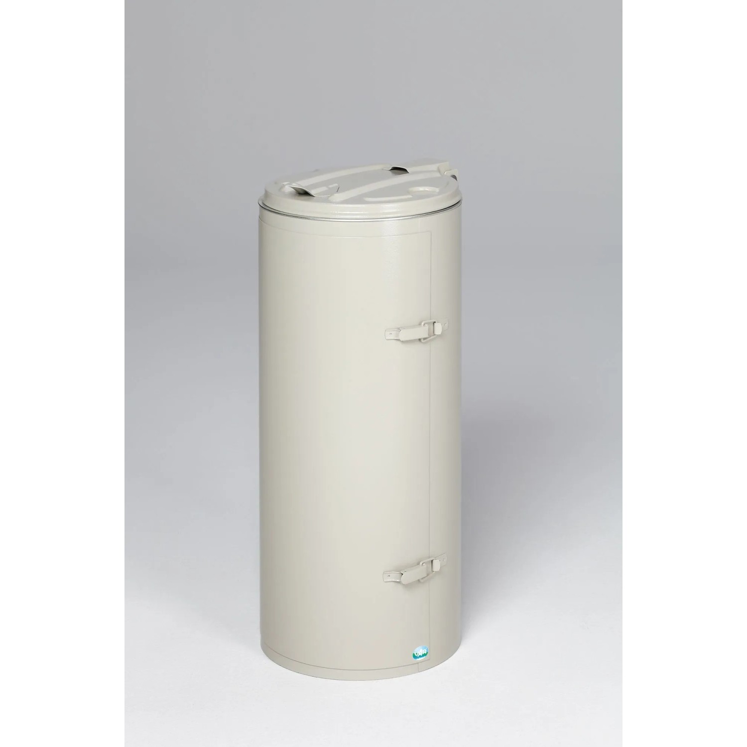 PROREGAL Robuster Abfallsammler Mit Deckel Einflügeltür 70 Liter HxBxT 90 x 45 x 45 cm Stahl Grau