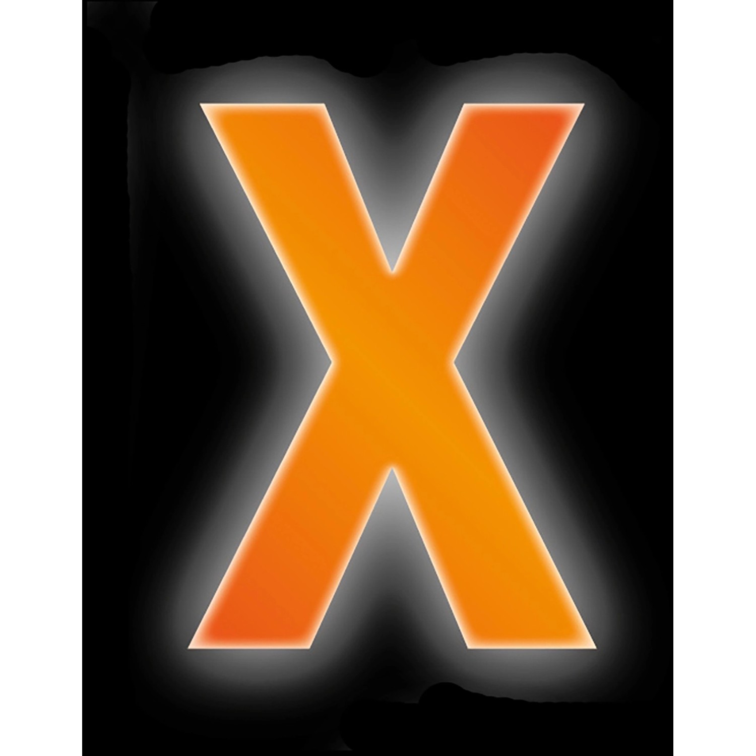 Conacord Klebebuchstabe X Reflektierend 8 cm Orange günstig online kaufen