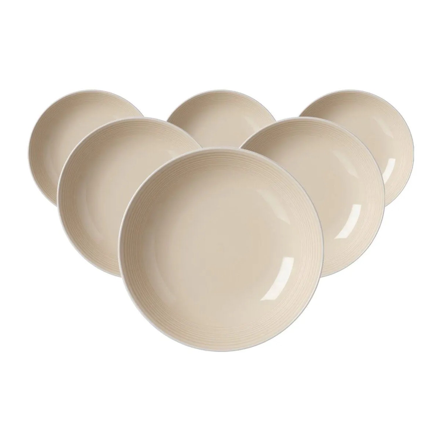 Ritzenhoff & Breker Levi Suppenteller 22 cm 6er Set Beige