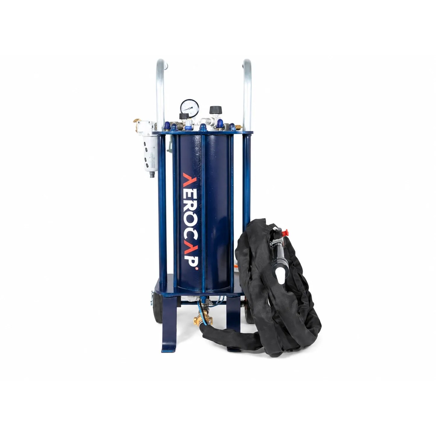 AEROCAP 801 Set Plus Mobiles Sandstrahlgerät 8 L für Treppen und Holz