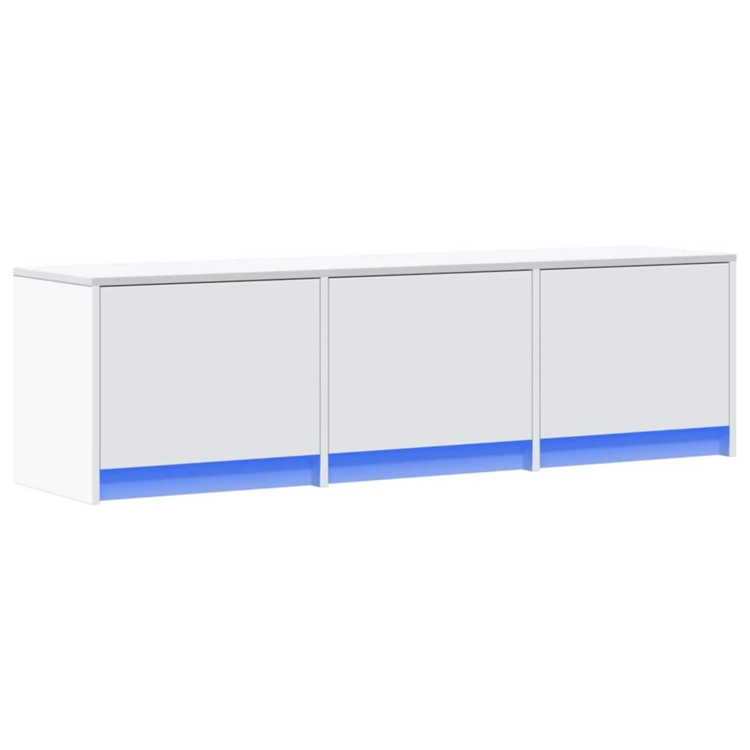 vidaXL TV-Schränk mit LED Weiß 140 x 34 x 40 cm Holzwerkstoff 8006553