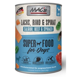 Mac's Hunde-Nassfutter Lachs und Spinat 800 g