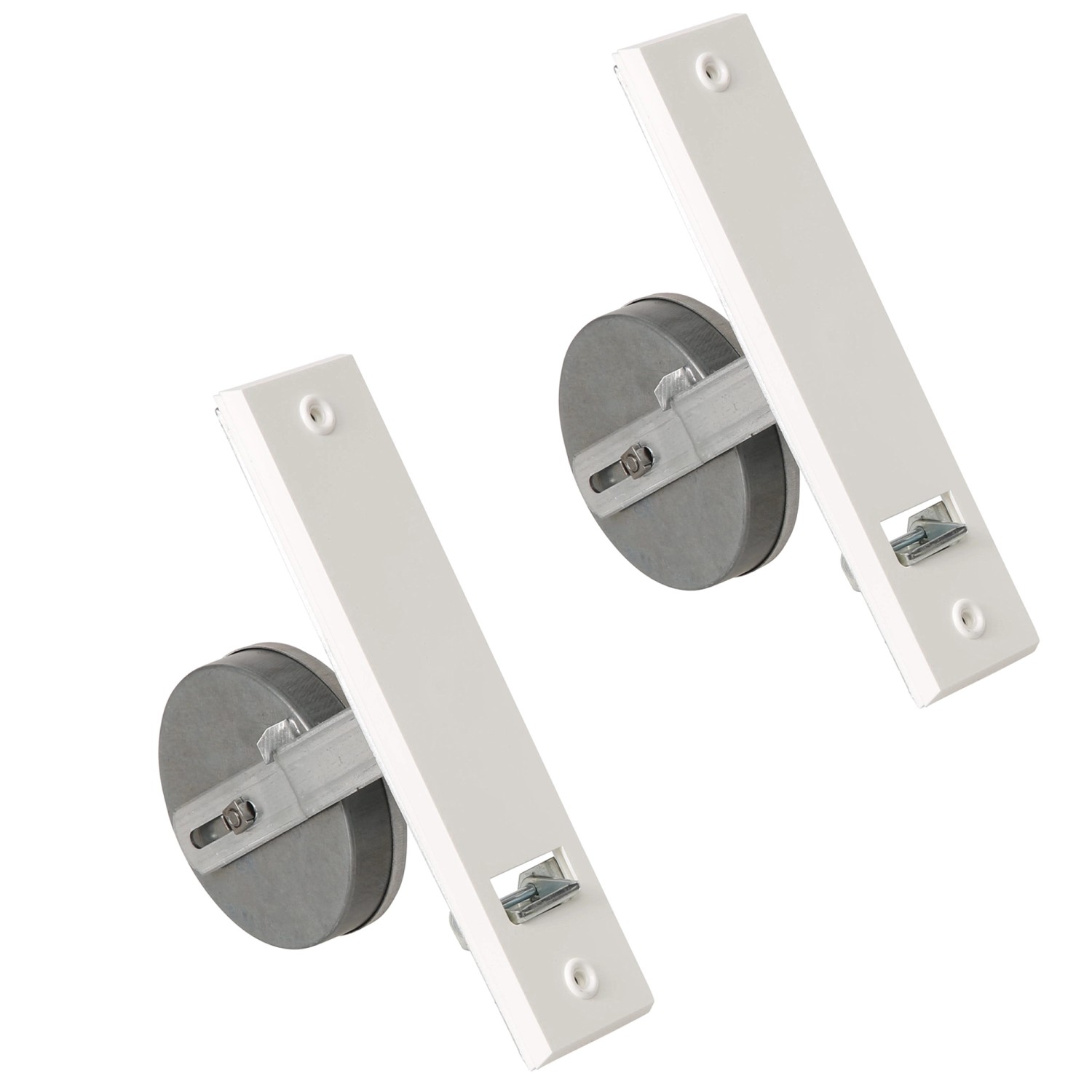 Rollwin 2x Rolladen Gurtwickler Unterputz 185mm Lochabstand Weiß Ohne Gurt Für 23mm Rolladengurt Geeignet Rollo Wickler ...