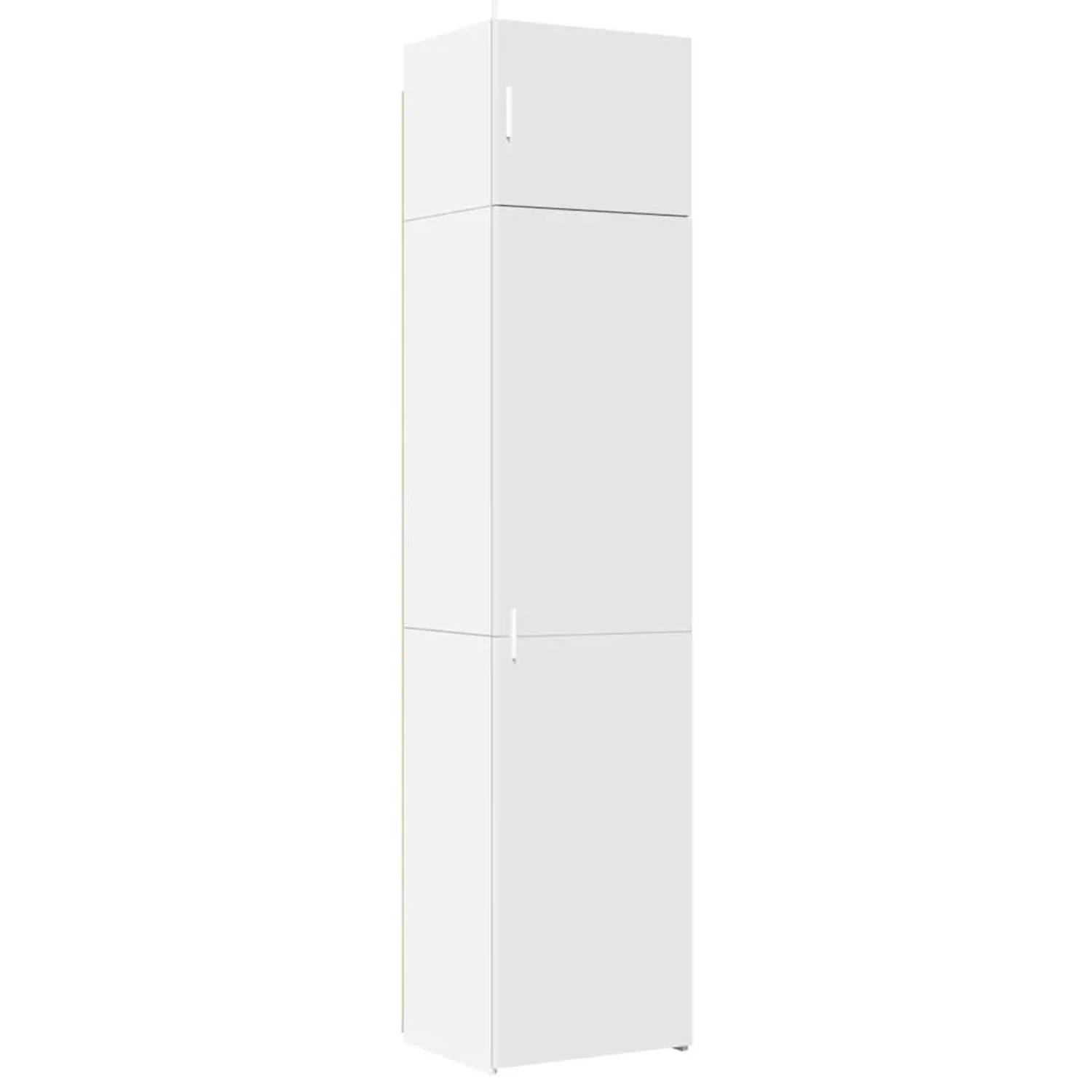 vidaXL Hochschrank Schmal Weiß 50x42,5x225 cm Holzwerkstoff 3281301