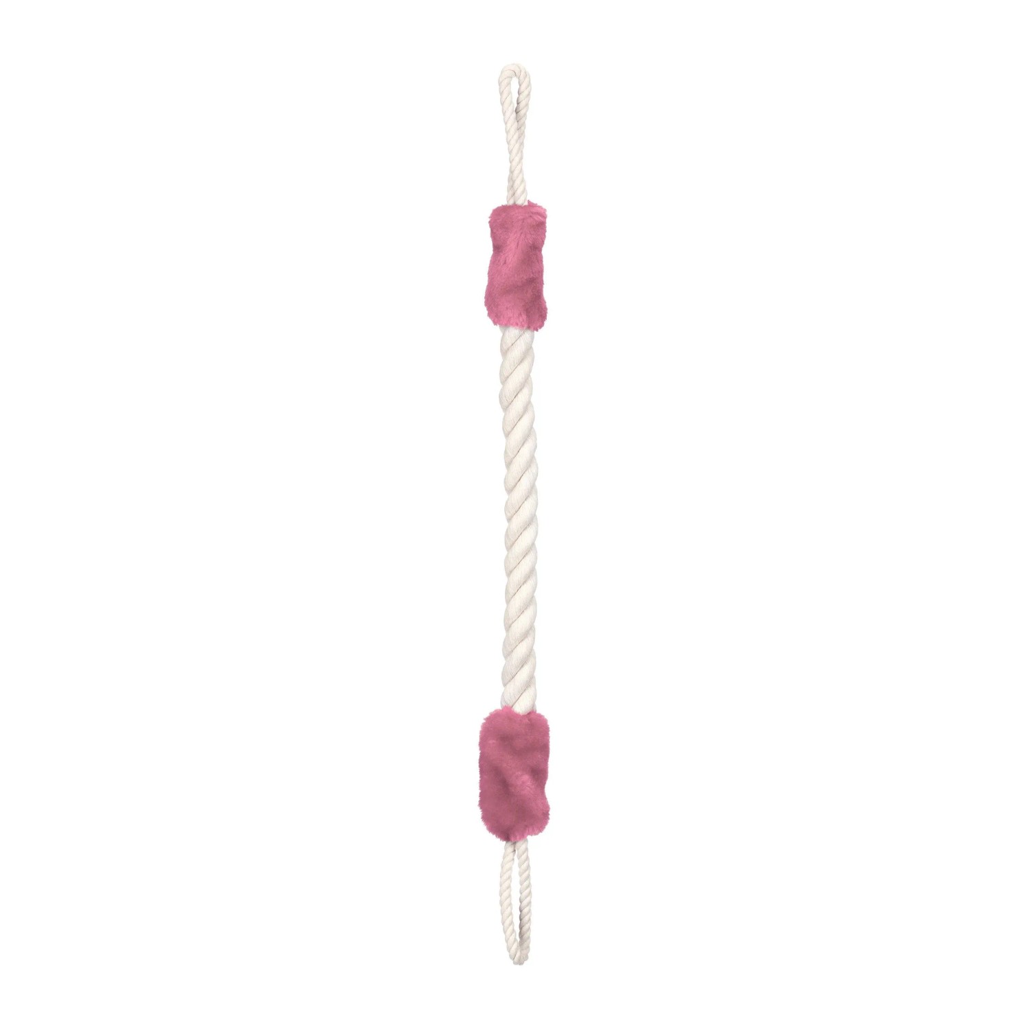 Relaxdays Türkordel Klemmschutz Baumwolle Rosa 2er Set 60 cm