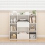 Rebiko Offenes Regal Geräumige Kommode Kalax Weiß für Bücher Büro Modern Groß_3