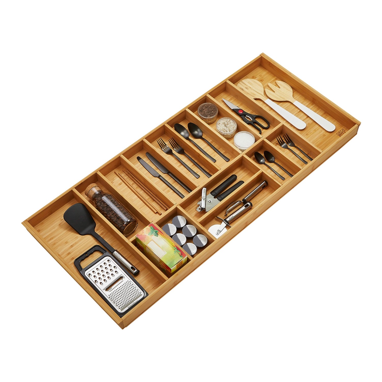 SOTECH Orga-Box-1 Bambus Besteckeinsatz 15 Fächer Für Blum Tandembox Antaro günstig online kaufen