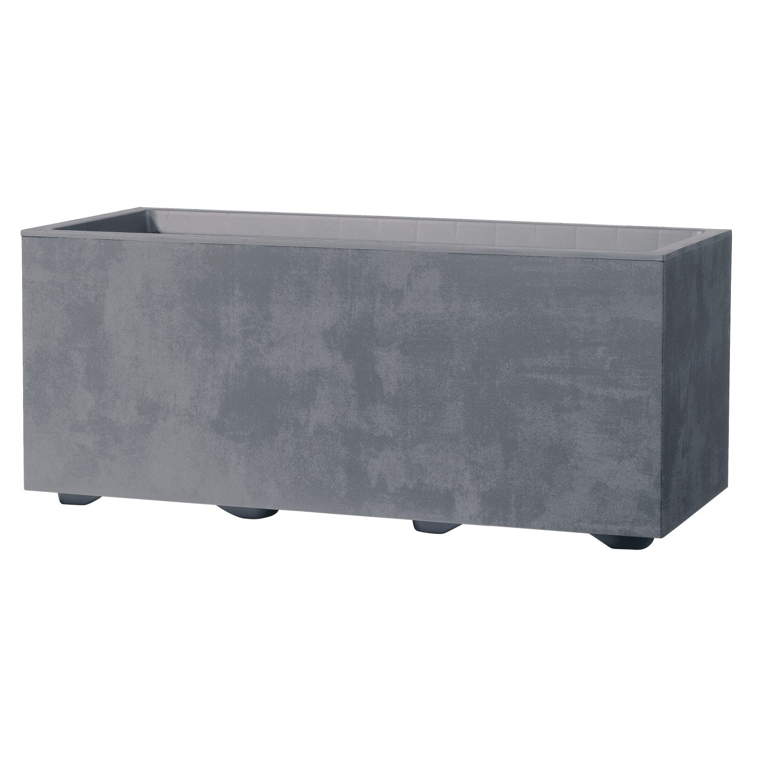 Deroma Pflanzkasten Millennium 25 cm x 59 cm x 25 cm Aschgrau