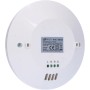 Weißer LED's light Aufbau-Deckensensor PIR 360° IP20, Detailansicht der Rückseite mit Anschlüssen.